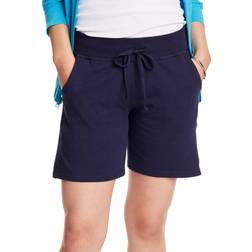 Hanes Women's Jersey Pocket Short - Navy