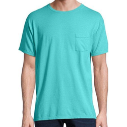 Hanes ComfortWash Garment Dyed Short Sleeve Pocket T-shirt Unisex - Mint