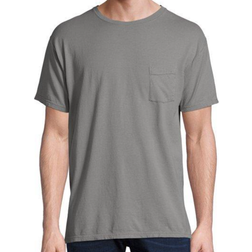 Hanes ComfortWash Garment Dyed Short Sleeve Pocket T-shirt Unisex - Concrete Gray