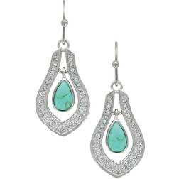 Montana Silversmiths School of Nature Earrings - Silver/Transparent/Turquoise