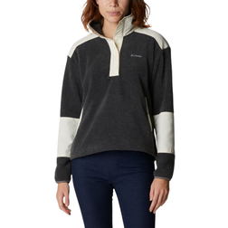 Columbia Women's Benton Springs Crop Pullover - Charcoal Heather/Chalk