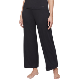 Calvin Klein Modal Satin Sleep Pants - Black