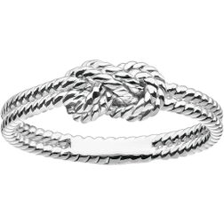 Thomas Sabo Charm Club Rope with Knot Ring - Silver