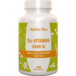 Alpha Plus D3 Vitamin 3000 IU + K2 180 Stk.