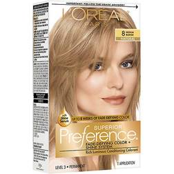 L'Oréal Paris Superior Preference Fade-Defying Shine Permanent Hair Color #8 Medium Blonde