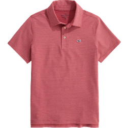 Vineyard Vines Boy's St. Jean Stripe Sankaty Polo - Lighthouse Red (3G010130)