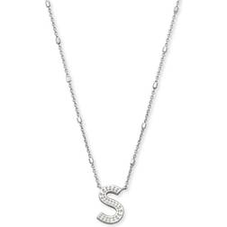 Kendra Scott Letter S Pendant Necklace - Silver