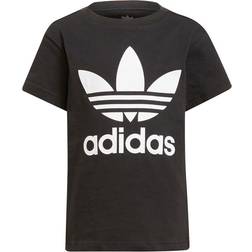 Adidas Kid's Adicolor Trefoil Tee - Black/White (H25245)