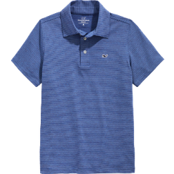 Vineyard Vines Boy's St. Jean Stripe Sankaty Polo - Blue Depth Tejeda (3G010130)