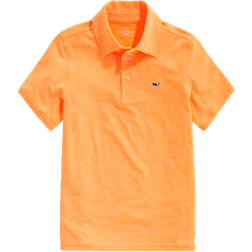 Vineyard Vines Boy's St. Jean Stripe Sankaty Polo - Neon Creamsicle (3G010130)