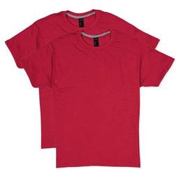 Hanes X-Temp Crewneck Short-Sleeve T-shirt 2-pack Unisex - Deep Red