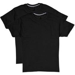 Hanes X-Temp Crewneck Short-Sleeve T-shirt 2-pack Unisex - Black