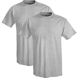 Hanes X-Temp Crewneck Short-Sleeve T-shirt 2-pack Unisex - Light Steel