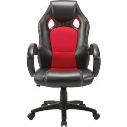 Lorell High-Back Economy Gaming Chair - Black/Red