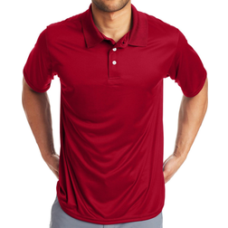 Hanes Men’s Cool DRI Performance Polo Shirt - Deep Red