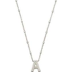 Kendra Scott Letter A Pendant Necklace - Silver