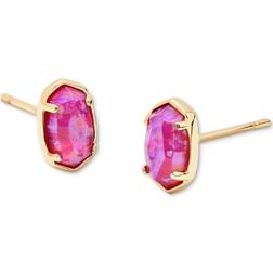 Kendra Scott Emilie Stud Earrings - Gold/Pink