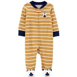 Carter's Zebra Zip-Up Cotton Sleep & Play - Yellow (1M714410)