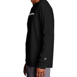 Champion Classic Script Logo Long Sleeve T-shirt - Black