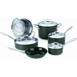 Cuisinart GreenGourmet Hard Anodized Cookware Set with lid 10 Parts