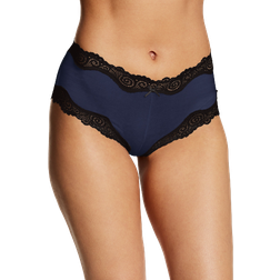 Maidenform Cheeky Scalloped Lace Hipster -Navy/Black