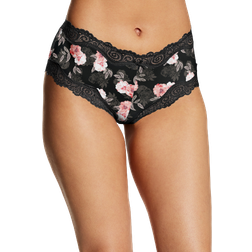 Maidenform Cheeky Scalloped Lace Hipster - Oil Flower Black