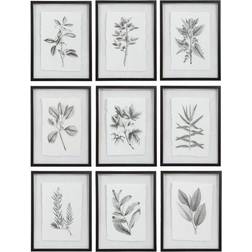 Uttermost Farmhouse 9-pack Framed Art 18x23" 9