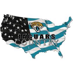 Fan Creations Jacksonville Jaguars USA Cutout Sign Flag