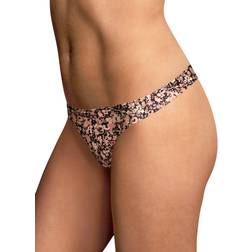 Maidenform Comfort Devotion Tailored Thong - Abstract Floral Black