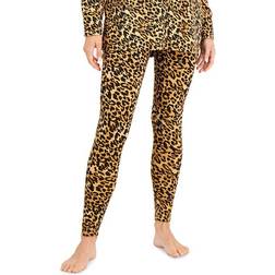 Jenni Cotton Stretch Leggings - Tan Leopard