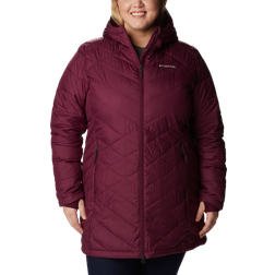 Columbia Women's Heavenly Long Hooded Jacket Plus - Marionberry