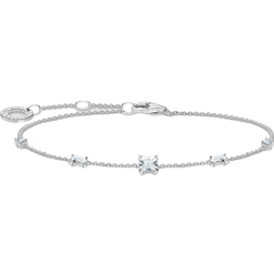 Thomas Sabo Charm Club Delicate Bracelet - Silver/Transparent