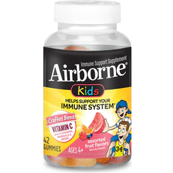 Airborne Kids Immune Support Supplement Assorted Fruit 42 Gummies