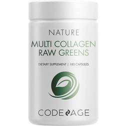 Codeage Multi Collagen Raw Greens 180 Capsules 180 Capsules