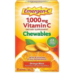 Emergen-C Vitamin C Dietary Supplement Chewables, Orange Blast, 40 Ct