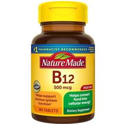 Nature Made Vitamin B-12 500 mcg 200 Tablets