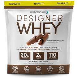 Designer Wellness Whey Protein Powder Gourmet Chocolate 4lb