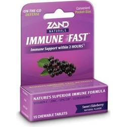 Zand Immune Fast Sweet Elderberry 15 Chewable Tablets