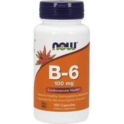 Now Foods B-6 100 mg 100 Capsules 100