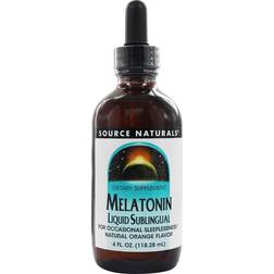 Source Naturals Melatonin Sublingual Liquid Natural Orange 4 fl oz
