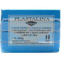 Plastalina Modeling Clay turquoise 1 lb. bar