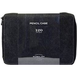 Canvas Pencil Cases black holds 120 pencils