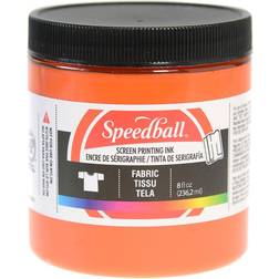 Orange Fabric Screen Printing Ink 8oz