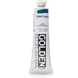 Golden Cobalt Turquoise Heavy Body Acrylic Paint 2oz