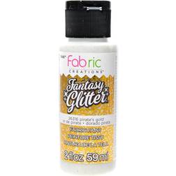 Plaid Fabric Creations Fantasy Glitter Fabric Paint 2oz-Pirate's Gold