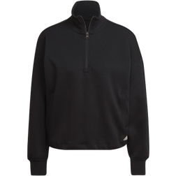 Adidas Women's Essentials Future Icons Quarter-Zip Sweatshirt - Black