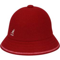 Kangol Stripe Casual Bucket Hat - Red/Off White