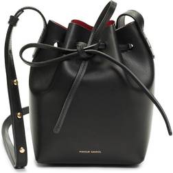 Mansur Gavriel Mini Mini Bucket Bag - Black/Flamma