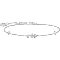 Thomas Sabo Charm Club Delicate Seahorse Bracelet - Silver/Transparent