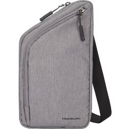 Travelon World Travel Essentials Slim Crossbody Bag - Grey Heather